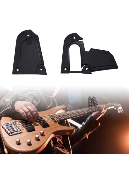 Elektro Gitar Truss Rod Kapak Plastik Yedek Parça, Vidaları ile 3 Delikli Akustik Gitar Parçaları Aksesuarları (Yurt Dışından) fiyatları