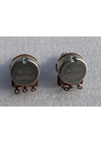B500K Hacim Stili Profesyonel Mini Alfa Potans Pots Kısa Bölünmüş Şaft 500K Ses ve Ton Elektro Gitar ve Bas Aksesuarları Stok (Yurt Dışından) fiyatları
