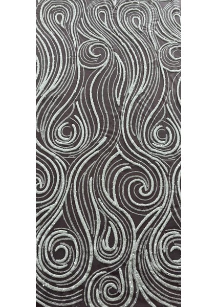 10_YARD Çift Baskı Puffy+Sequins Tül (Gelinlik Için Hayal Tül 131)