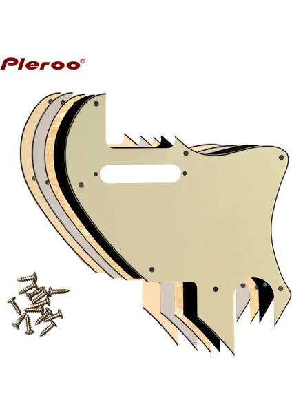 1 Katlı Beyaz Stil Pleroo Gitar Parçaları Abd Telecaster Tele F Delikli Hibrit Gitar Pickguard Çizik Plakası Tele Dönüşüm Pick-Up ile Sabitleme Deliği (Yurt Dışından) fiyatları