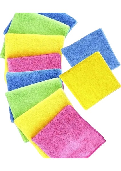 Mikrofiber Temizlik Bezi 20'li 40X40 Mutfak Yer Banyo Temizleme Bezi Havlu Bez