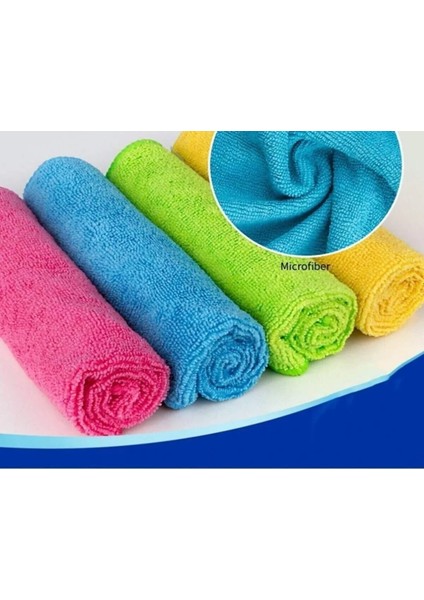 Mikrofiber Temizlik Bezi 20'li 40X40 Mutfak Yer Banyo Temizleme Bezi Havlu Bez