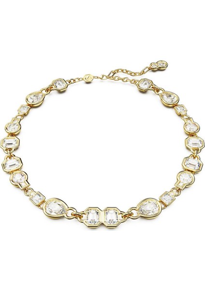 5665497 Swarovski Kolye Dextera Necklacemixed Cuts, White, Gold-Tone Plated