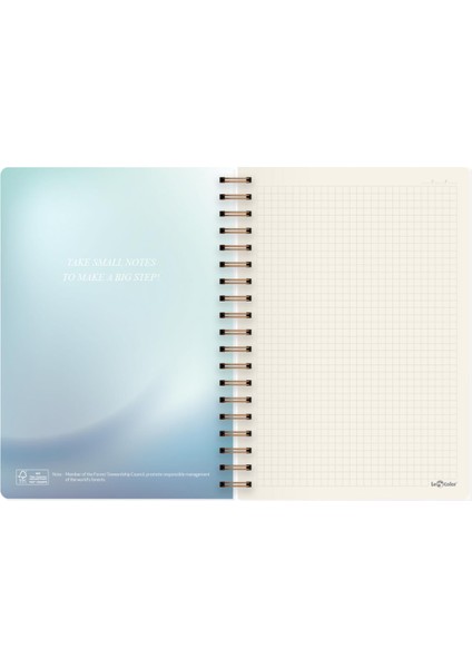 Le Color Marble Spiralli Defter Kareli Inspiration 17 x 24 cm