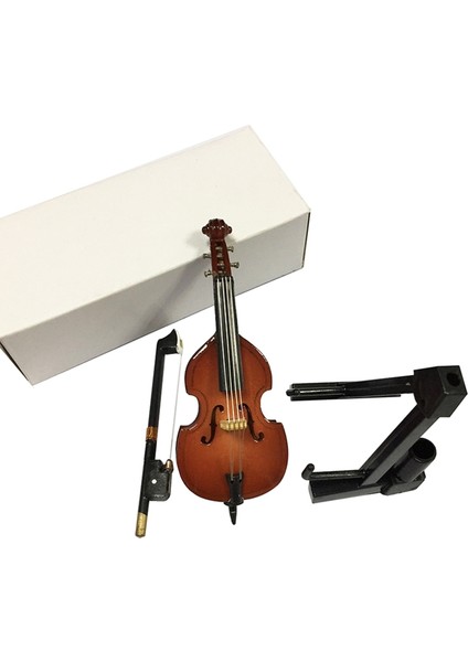 20 cm Tarzı Minyatür Gitar ve Standı ile Saklama Kılıfı Taklit Süs Bass Gitar Mini Model Dollhouse Dekorasyon Çocuk Hediyesi (Yurt Dışından) fırsatları