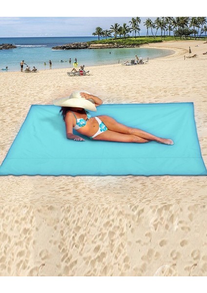 Beach Cover Plaj Piknik Örtüsü Katlanır Kamp Çadırı Gölgelik Güneşlik Tente Branda Piknik Örtüsü 150X150CM