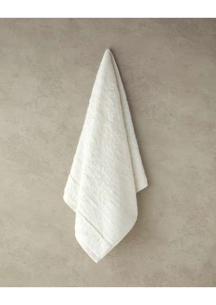 Leafy Bambu Yüz Havlusu 50x90 Cm Ekru