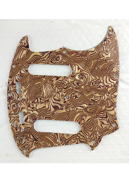 4 Katlı Kaplan Derisi Stili Pleroo Özel Gitar Pickguard Çizik Plakası - Abd Mustang Gitar Pickguard Çizik Plakası Çok Renk Seçeneği (Yurt Dışından)