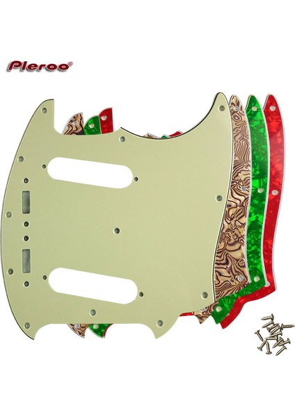 4 Katlı Kaplan Derisi Stili Pleroo Özel Gitar Pickguard Çizik Plakası - Abd Mustang Gitar Pickguard Çizik Plakası Çok Renk Seçeneği (Yurt Dışından) fiyatları