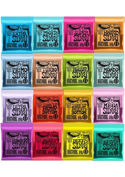 2221 (10-46) Stili Ernie Ball Elektro Gitar Telleri Için 3 Paket Ağır Metal Rock Gitar Aksesuarı Seti (Yurt Dışından) modelleri