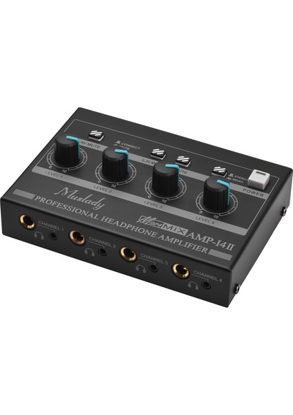 Amp-14 4 Kanallı Abd Tarzı Muslady Amp-14 4 Kanallı Kulaklık Amfisi Kompakt Stereo Kulaklık Yükseltici Rca Girişi Ses Kontrolü ile (Yurt Dışından) modelleri