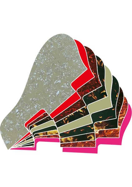 3 Katlı Parşömen Stili Pleroo Özel Gitar Parçaları - E No Screw Hole Caz Archtop Gitar Pickguard Çizik Plakası Çok Renk Seçeneği (Yurt Dışından) fiyatları