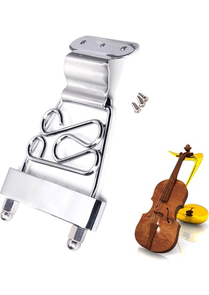 Tornavida Ile Archtop Jazz Trapeze Kısa 6 Telli Tailpiece Bas Gitar Köprüsü ve Vidaları (Yurt Dışından)