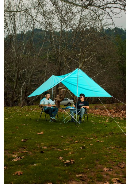 Visor Kamp Plaj Gölgelik Tente Piknik Plaj Şemsiyesi Çadır 300 x 300 cm Kamp Güneşlik Şemsiye