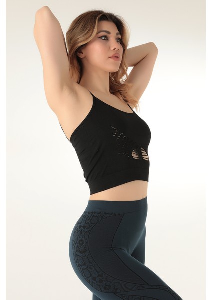 Ince Askılı Desteksiz Seamless Spor Büstiyer