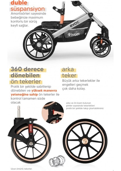 Evoc 5 In 1 Travel Bebek Arabası