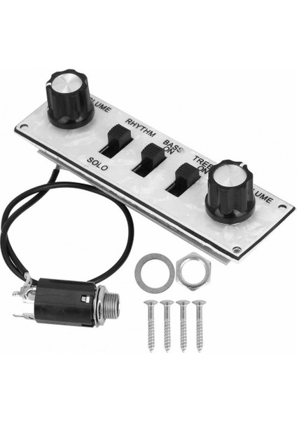 Önceden Kablolama Genişlik Kontrol Plakalı Anahtar Kablosu, Potansiyometreler, Gitar Devre Kartı, Düğmeler ve Diğer Aksesuarlar Ile Yüklü Stringli Enstrümanlar Için - (Yurt Dışından)
