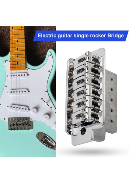Gümüş Tarzı Gitar Rocker Köprü Sağlam Gitar Köprü Hafif Kompakt Çok Yönlü Tremolo Tek Salıncak Rocker Köprü (Yurt Dışından)