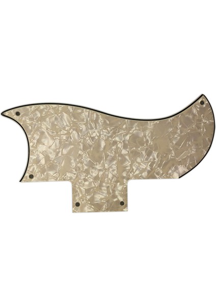 4 Katlı Parşömen Inci Stili Pleroo Özel Gitar Parçaları - Urew Delikler Için Destek Epi G400 Pro Elektro Gitar Pickguard Çizik Plakası (Yurt Dışından)