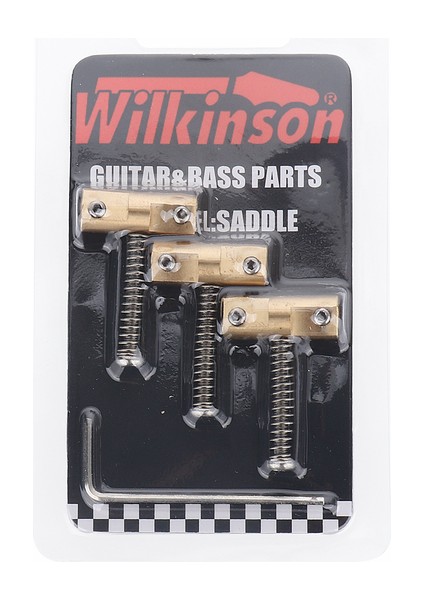 Paket Tarzı ile Wilkinson Gitar Köprü Pirinç Gitar Köprü Kompansatörlu Eyerler Tele Telecaster Gitar Yedek Parça (Yurt Dışından)