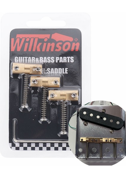 Paket Tarzı ile Wilkinson Gitar Köprü Pirinç Gitar Köprü Kompansatörlu Eyerler Tele Telecaster Gitar Yedek Parça (Yurt Dışından) fiyatları