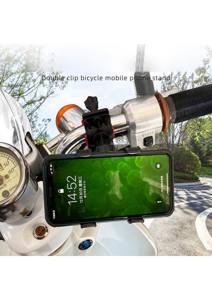Mikrofon Mik Standı 360 Derece Dönebilen Bisiklet Telefon Tutucu Akıllı Telefon Bas Gitar Aksesuarları Için (Yurt Dışından)