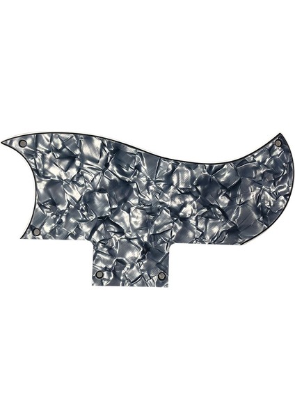 4 Katlı Gri Inci Tarzı Pleroo Özel Gitar Parçaları - Urew Delikler Için Destek Epi G400 Pro Elektro Gitar Pickguard Çizik Plakası (Yurt Dışından)