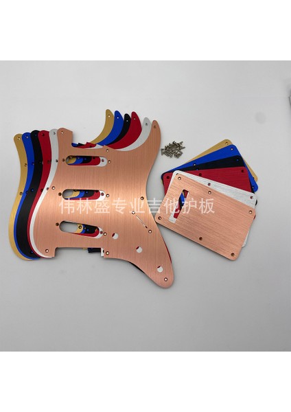 Altın Tarzı Gitar Koruyucu 8 Delikli Alüminyum Anodize Modern Stil Strat Sss Gitar Plektrum Çizik Plakası Amerikan Meksika Cs Fender Için Uyumludur (Yurt Dışından) fiyatları