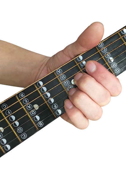 T-102D Stili Gitar Sapı Perde Not Haritası Perde Sticker Etiketler Çıkartmalar Öğren Başlangıç Fret Ölçek Parmaklık Elektro Gitar Sticker Gyh (Yurt Dışından) fırsatları