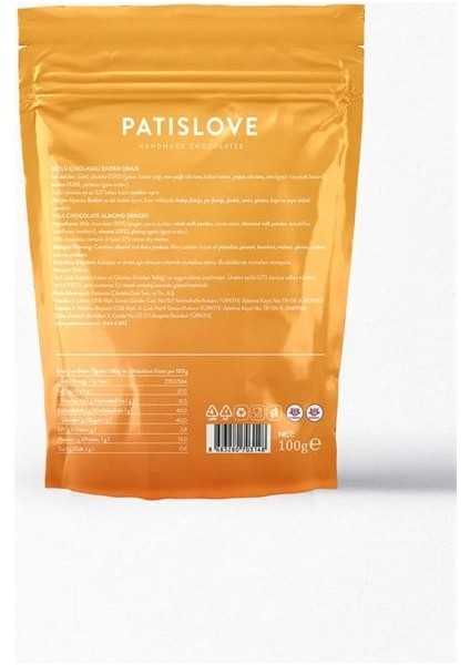 Sütlü Çikolatalı Badem Draje 100g