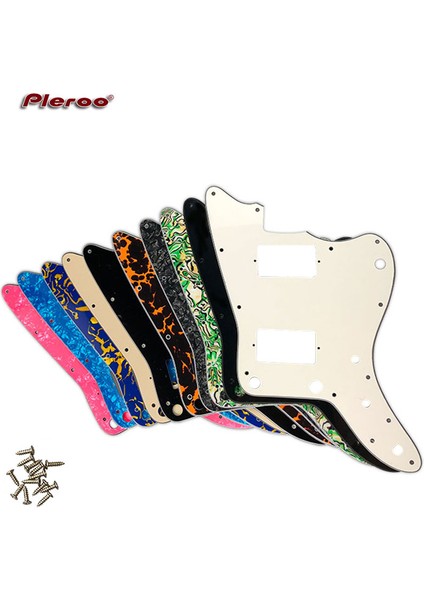 4 Katlı Leopar Desenli Stil Pleroo Özel Tasarım Pickguard - Mıj Jazzmaster Gitar Pickguard Için Paf Humbucker Üst Boynuz Delikleri Olmadan Çok Renk Seçeneği (Yurt Dışından) fiyatları