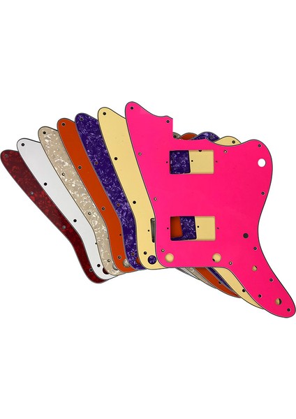 4 Katlı Leopar Desenli Stil Pleroo Özel Tasarım Pickguard - Mıj Jazzmaster Gitar Pickguard Için Paf Humbucker Üst Boynuz Delikleri Olmadan Çok Renk Seçeneği (Yurt Dışından) modelleri
