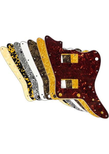 4 Katlı Leopar Desenli Stil Pleroo Özel Tasarım Pickguard - Mıj Jazzmaster Gitar Pickguard Için Paf Humbucker Üst Boynuz Delikleri Olmadan Çok Renk Seçeneği (Yurt Dışından) fırsatları