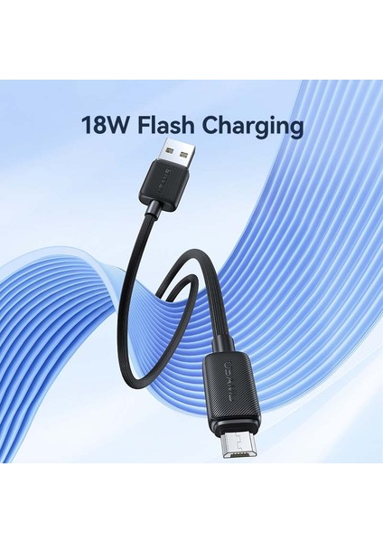 1m Mikro USB 2A Hızlı Şarj Kablosu Bakır Tel 480MBPS Veri Iletim Kablosu-Beyaz (Yurt Dışından)