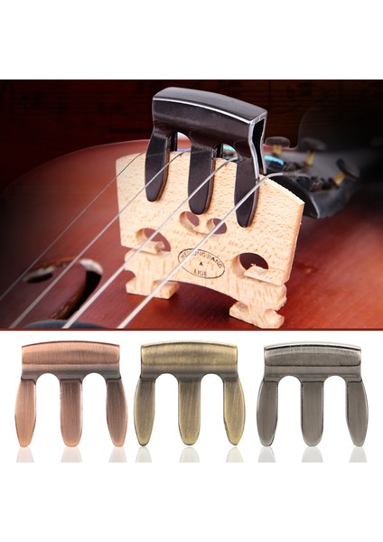 Bronz Tarzı Keman Susturucu Etkili 3 Renkli Müzik Aletleri Basit Çinko Alaşım Hediyeler Dayanıklı Metal Susturucu Pratik Ses Deliği (Yurt Dışından) fiyatları