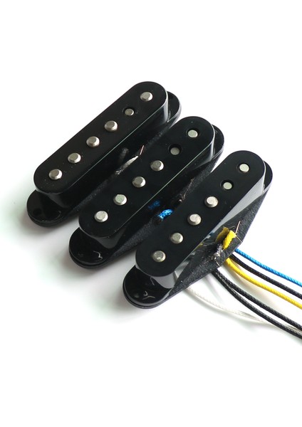 1pc Beyaz Köprü Tarzı Donlis Beyaz 60'lar Vintage Siyah Flatwork Alnico Gle Bobin St Gitar Manyetiği Inci Renginde (Yurt Dışından) fiyatları