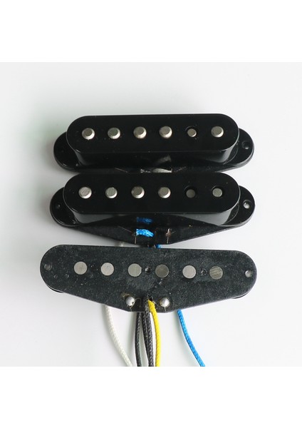 1pc Beyaz Köprü Tarzı Donlis Beyaz 60'lar Vintage Siyah Flatwork Alnico Gle Bobin St Gitar Manyetiği Inci Renginde (Yurt Dışından) modelleri