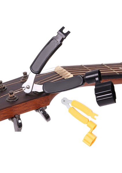 Zhuxi Shop B Siyah Stil Çok Fonksiyonlu Gitar Tel Değiştirme Sarıcı Çekici Müzik Enstrümanı Aracı Aksesuarları Gitar Parçaları Tel Enstrümanları (Yurt Dışından)