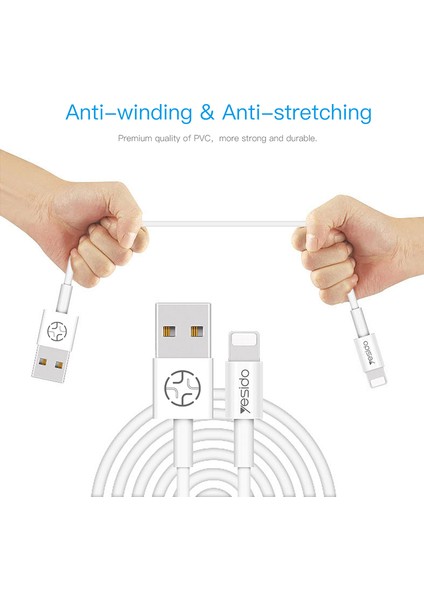2A Mikro USB Şarj Kablosu Esnek Pvc Esnek 1.2m USB Veri Kablosu (Yurt Dışından)