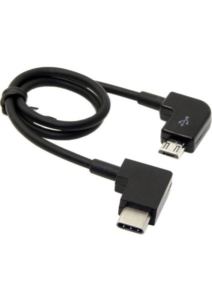 Cy UC-055 Uzaktan Kumanda Dirsek Veri Kablosu Tip-C Için Sol Açılı Mikro USB Djı Mavic Pro Platinum Mavic Pro Rc Aksesuarları (Yurt Dışından)