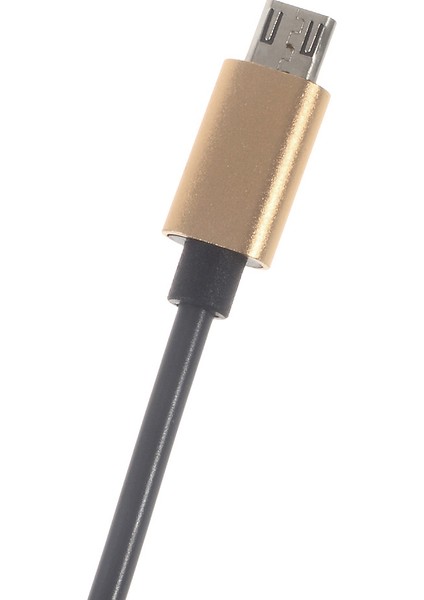 Samsung Htc Lg-Altın Rengi Için Geri Çekilebilir Mikro USB Veri Senkronizasyon Şarj Yayı Kablosu (Yurt Dışından)