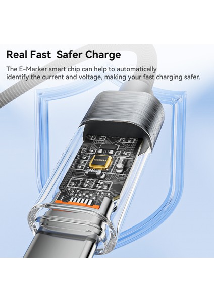 1m Type-C Cep Telefonu Kablosu 100W Hızlı Şarj Kablosu - Mor (Yurt Dışından) fırsatları