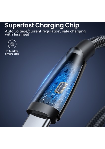 1,2 M Pd 30W Usb-A - Type-C Şarj Kablosu Naylon Örgülü Hızlı Şarj Veri Kablosu (Yurt Dışından) modelleri