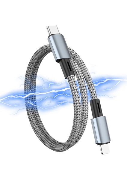 0,3m Type-C'den Lightning 8pin Kabloya Pd 27W 480MBPS Veri Kablosu Manyetik Depolama Hattı (Yurt Dışından)