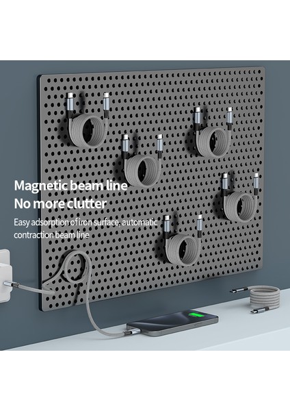 0,3m Type-C'den Lightning 8pin Kabloya Pd 27W 480MBPS Veri Kablosu Manyetik Depolama Hattı (Yurt Dışından)