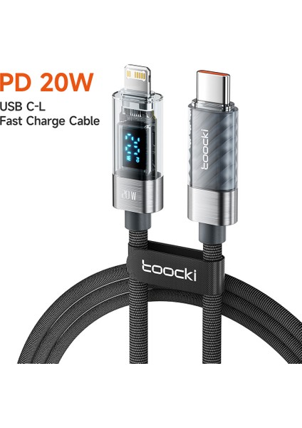 2m Type-C - Lightning Cep Telefonu Kablosu Pd 20W Hızlı Şarj Kablosu - Gri (Yurt Dışından)