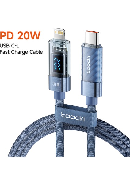 2m Type-C - Lightning Cep Telefonu Kablosu Pd 20W Hızlı Şarj Kablosu - Mavi (Yurt Dışından) indirimleri