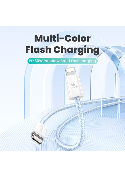 1,2 M Type-C - Lightning Kablosu Pd 30W Hızlı Şarj Veri Kablosu - Pembe (Yurt Dışından) fiyatları