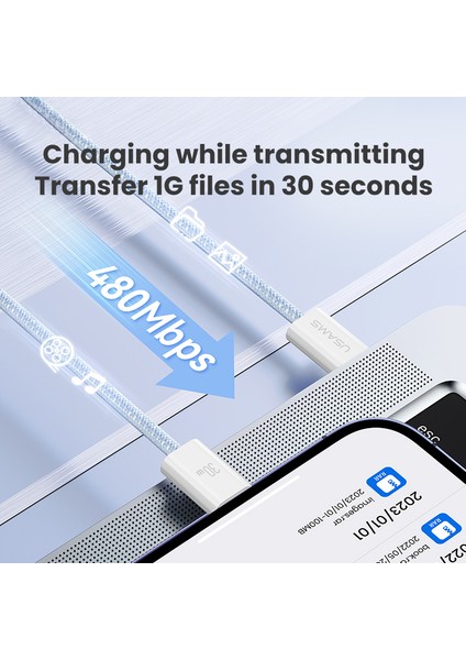 1,2 M Type-C - Lightning Kablosu Pd 30W Hızlı Şarj Veri Kablosu - Pembe (Yurt Dışından) indirimleri