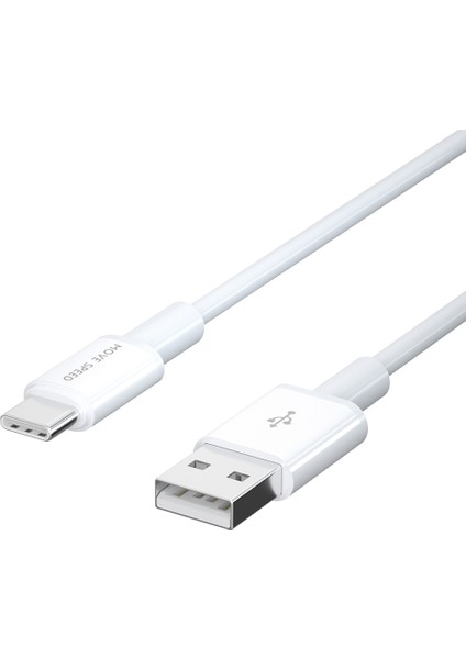 Move Speed YSUCT03-C12W 6A Usb'den C Tipi Kabloya Tpe 1,2m 66W Hızlı Şarj Veri Kablosu Kablosu - Beyaz (Yurt Dışından)